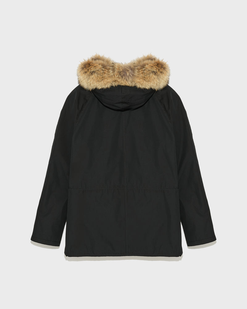 parka with fur hood