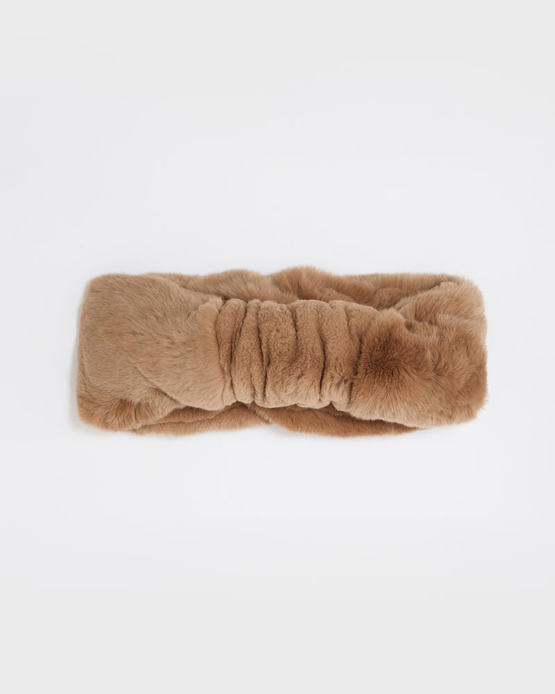 Rex rabbit fur headband