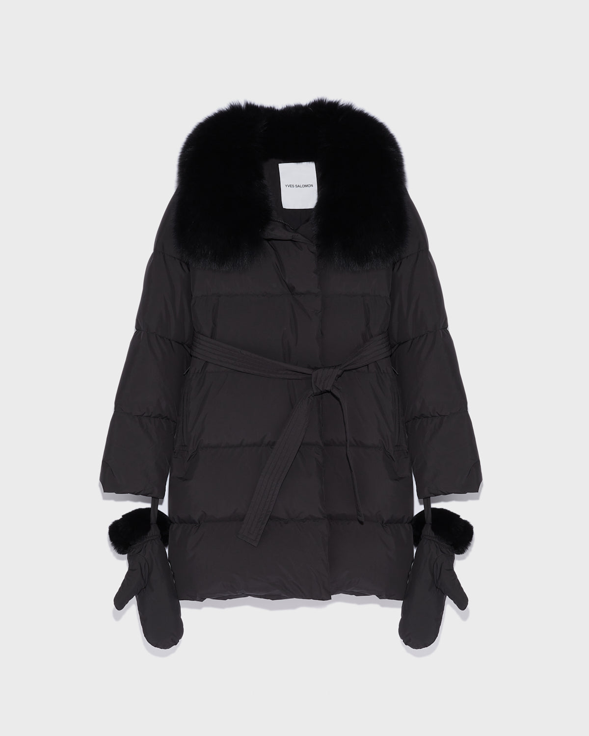 Online Polyester/fox fur jacket