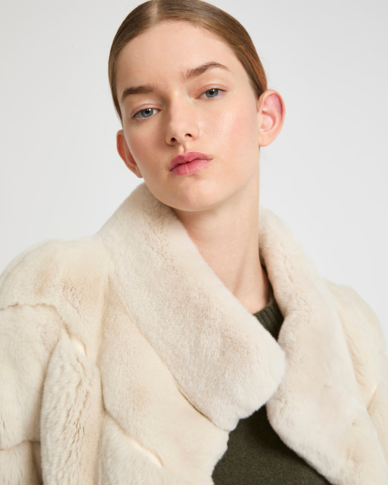 Rex rabbit fur jacket