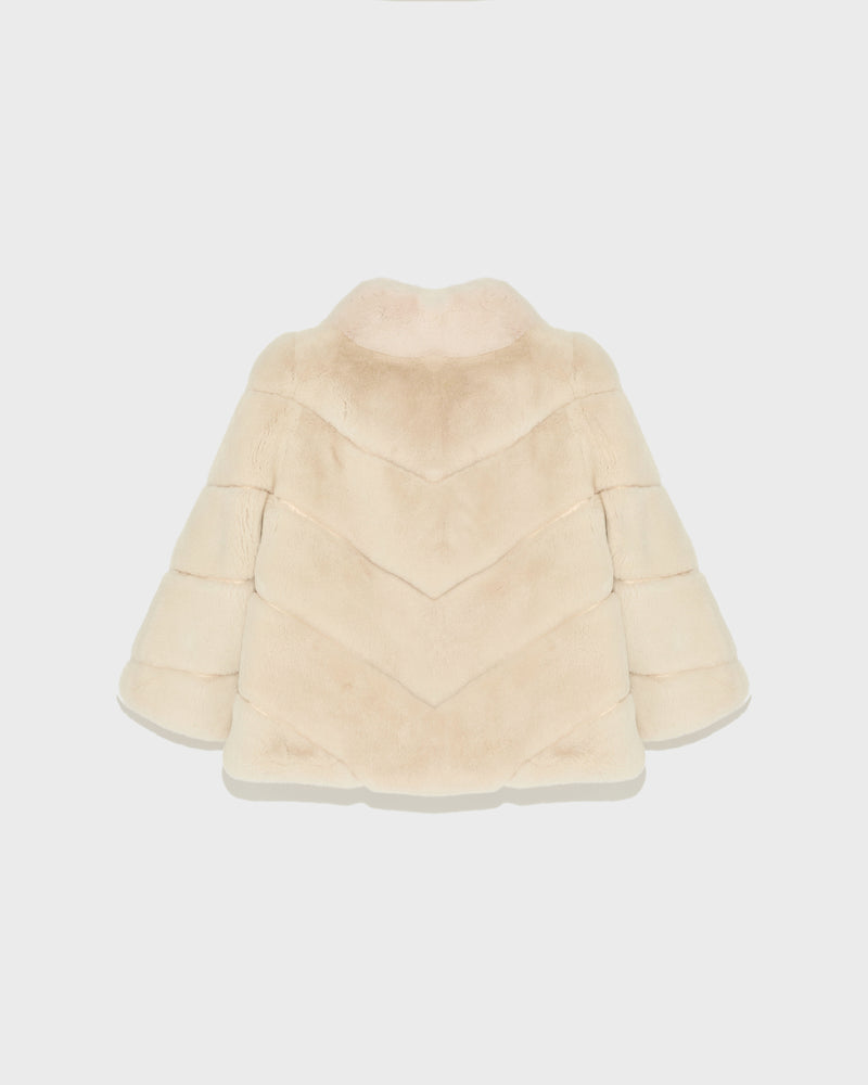 Rex rabbit fur jacket