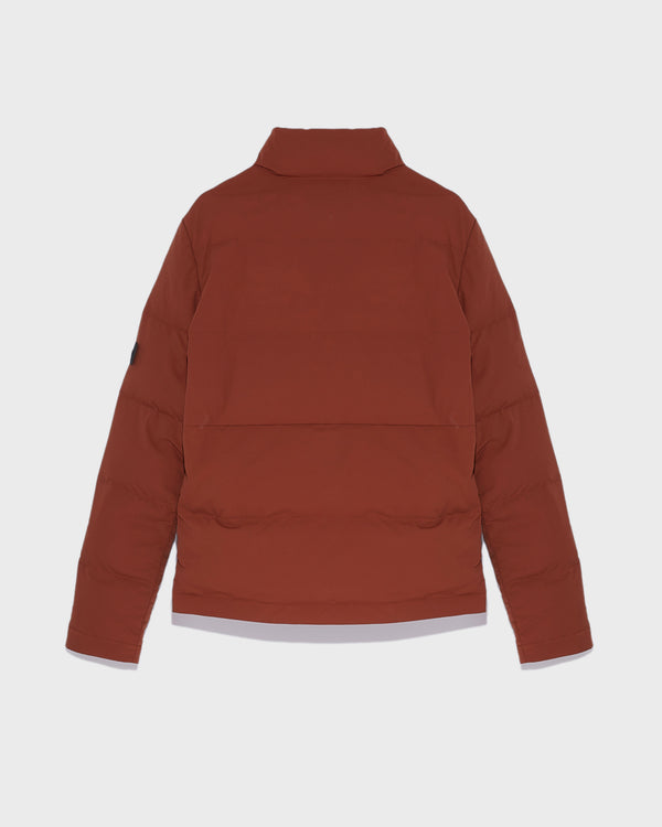 Fitted down jacket - burgundy