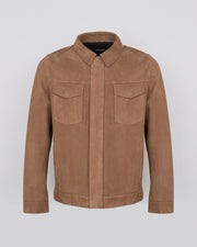 Veste en cuir velours double face envers nappa