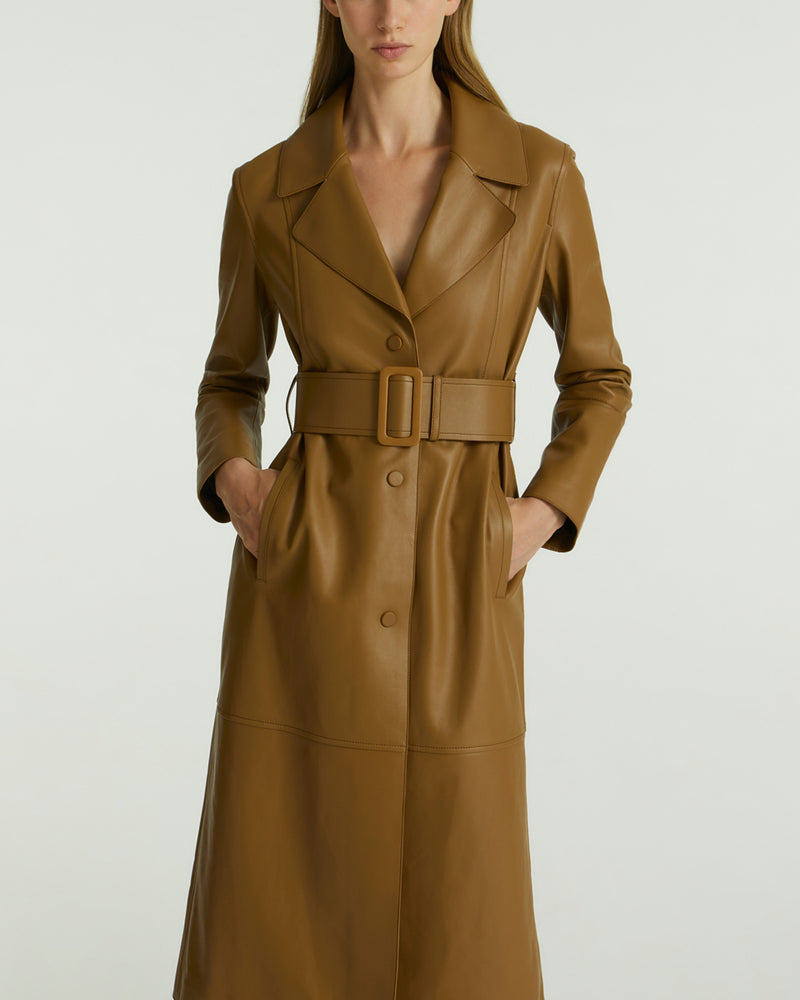 Trench en cuir