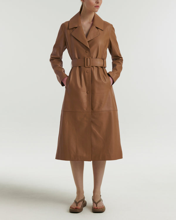 Trench en cuir