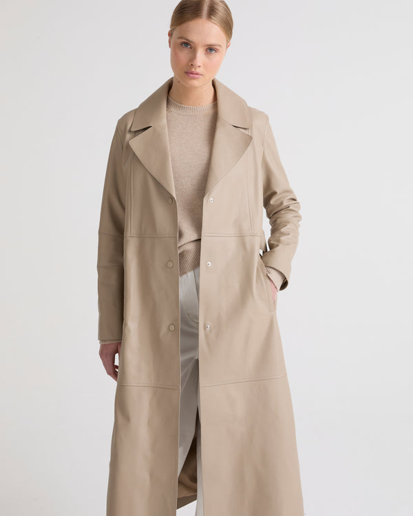 Trench en cuir