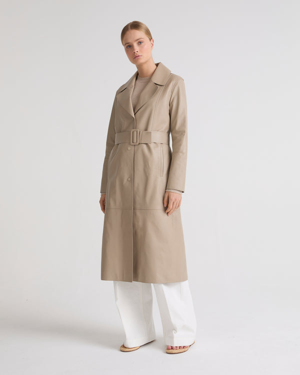 Trench en cuir