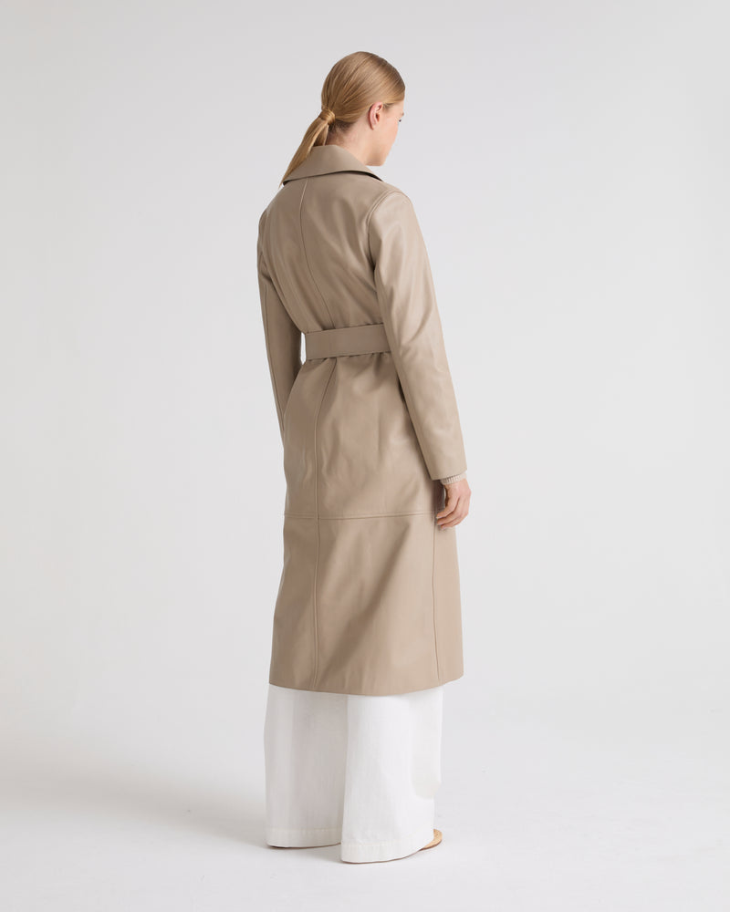 Trench en cuir