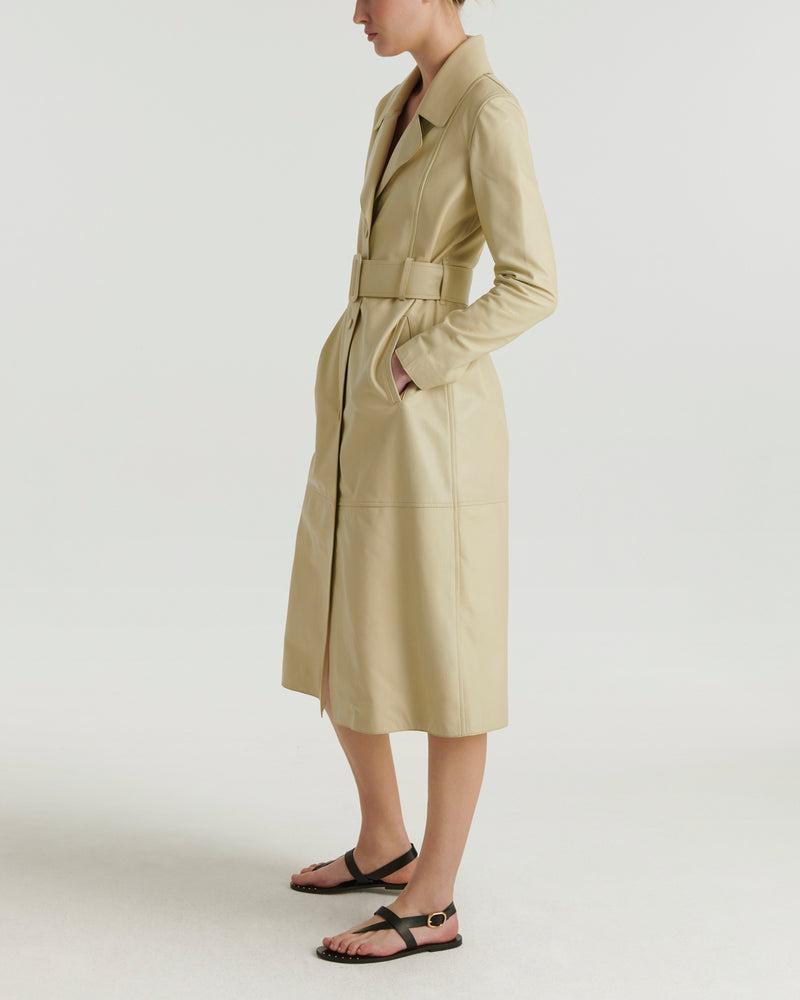 Trench en cuir