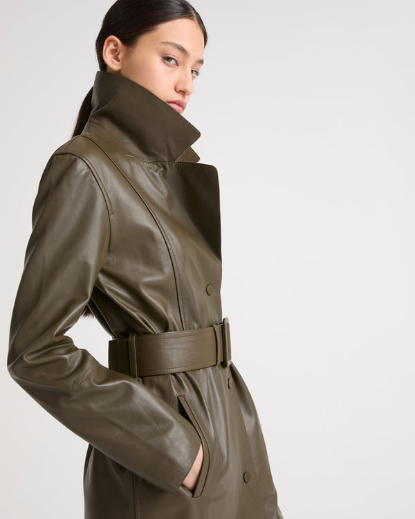 Trench en cuir