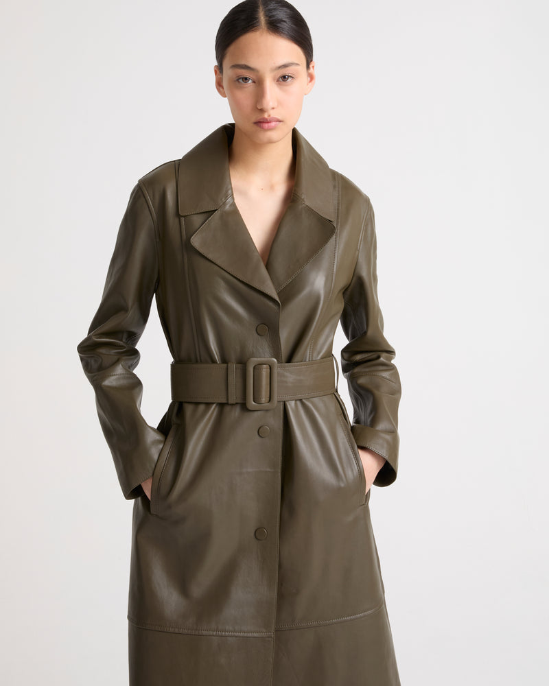 Trench en cuir