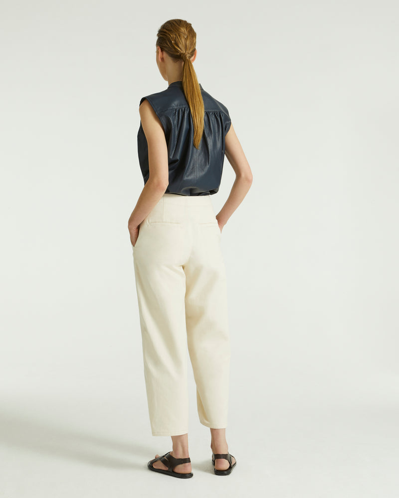 Pantalon en gabardine de coton