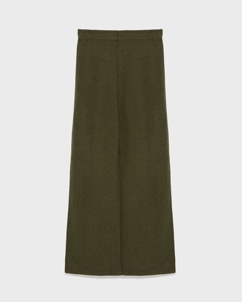 Merino knit wide leg trousers