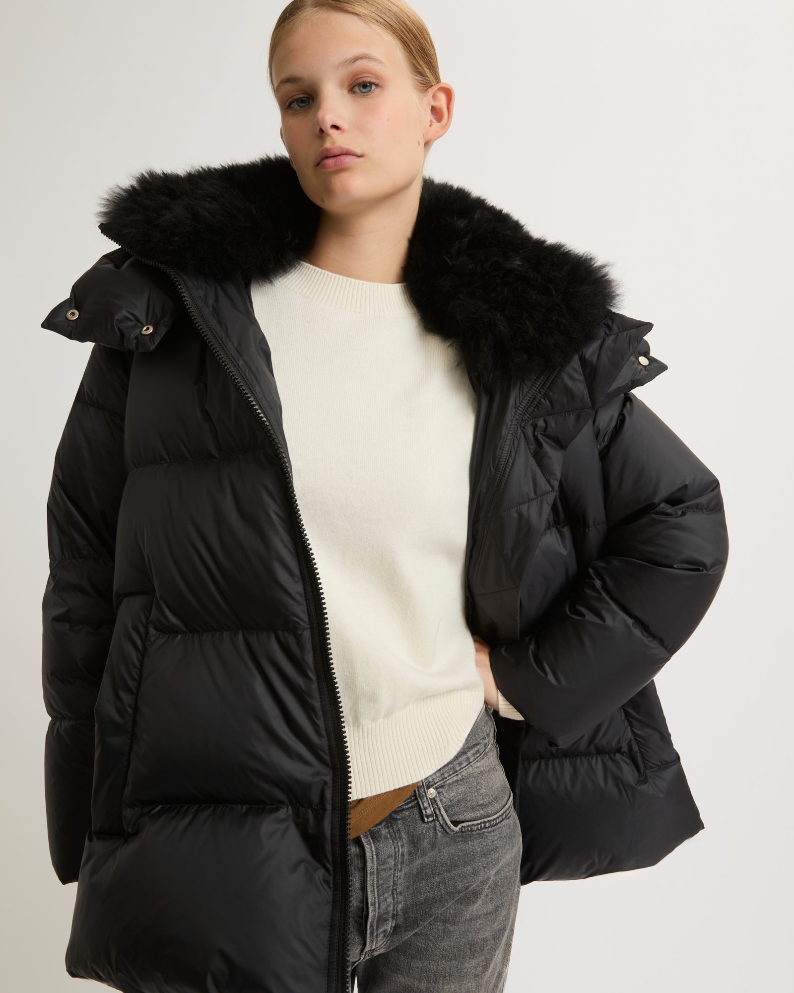 Yves salomon parka outlet femme