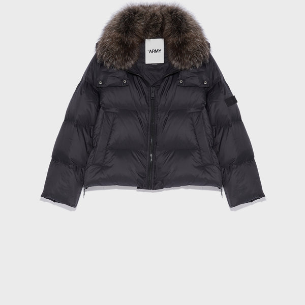 4bidden rawlin short fur puffer jacket best sale