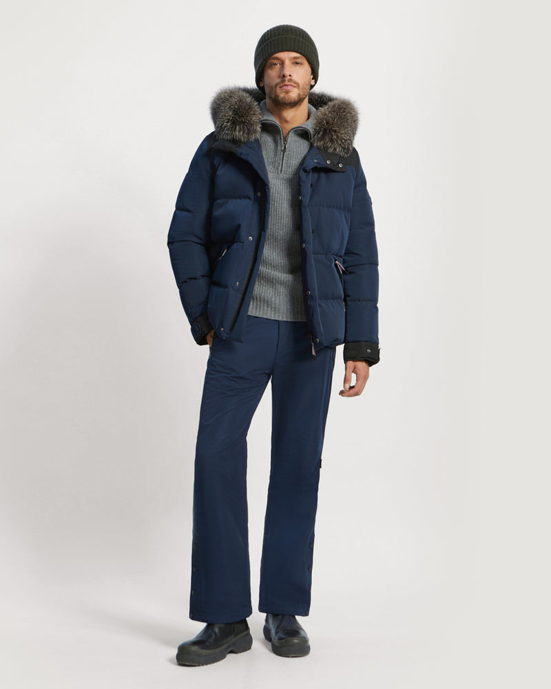 Ski Down Jacket With Fox Fur Trim - Yves Salomon Mountain - Ski