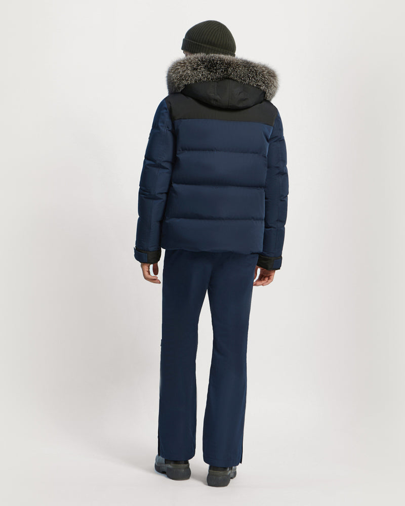 Ski Down Jacket With Fox Fur Trim - Yves Salomon Mountain - Ski