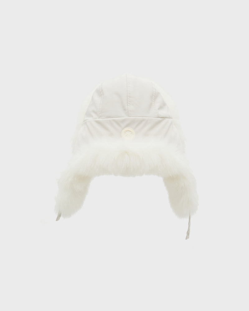 Technical fabric ushanka with fox fur - Yves Salomon Mountain - Ski