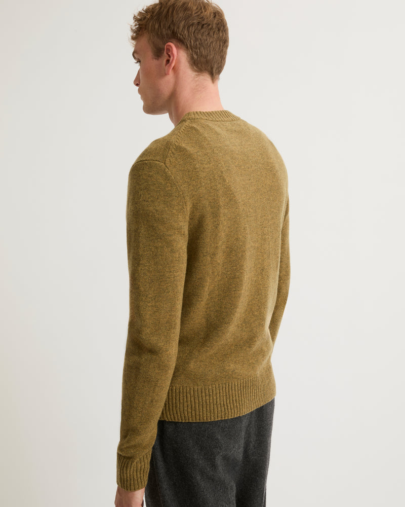 Wool-cashmere knit crew neck jumper