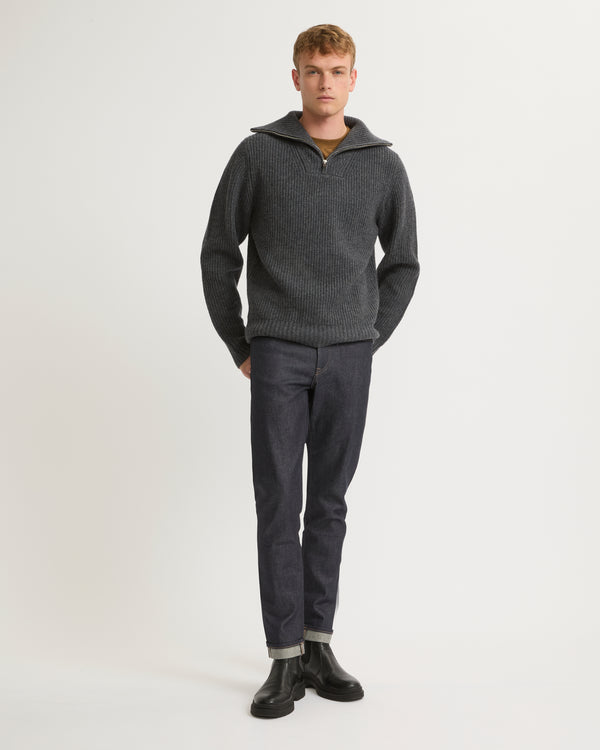 Yves Salomon zip sweater - grey