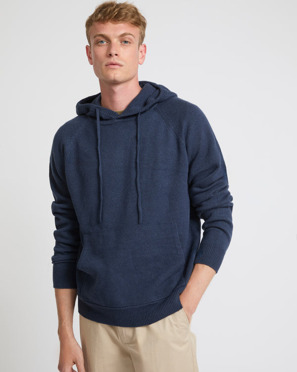 Knit hoodie