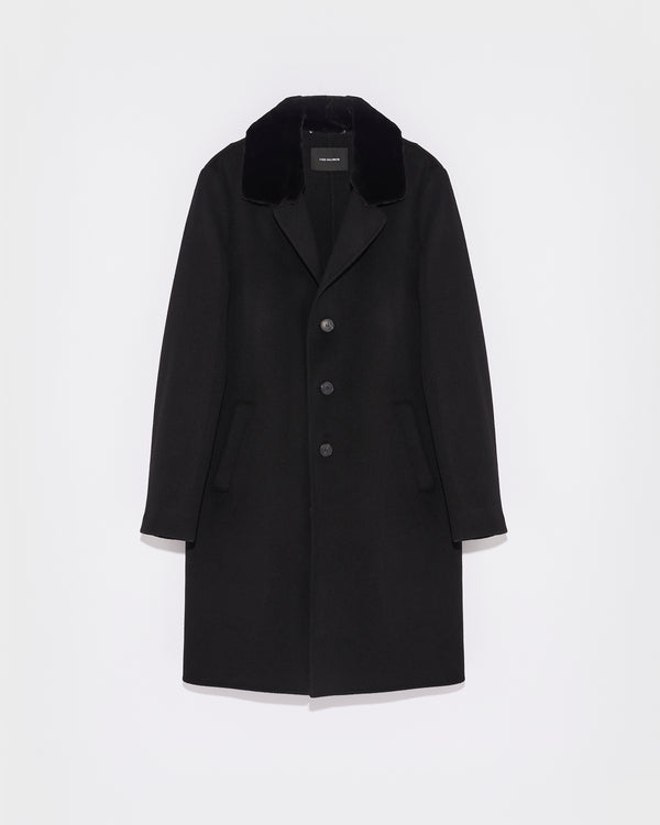 Manteau en tissu double face laine-Yves Salomon - Soldes d'hiver - Winter Sale