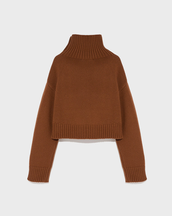 Cropped knit jumper