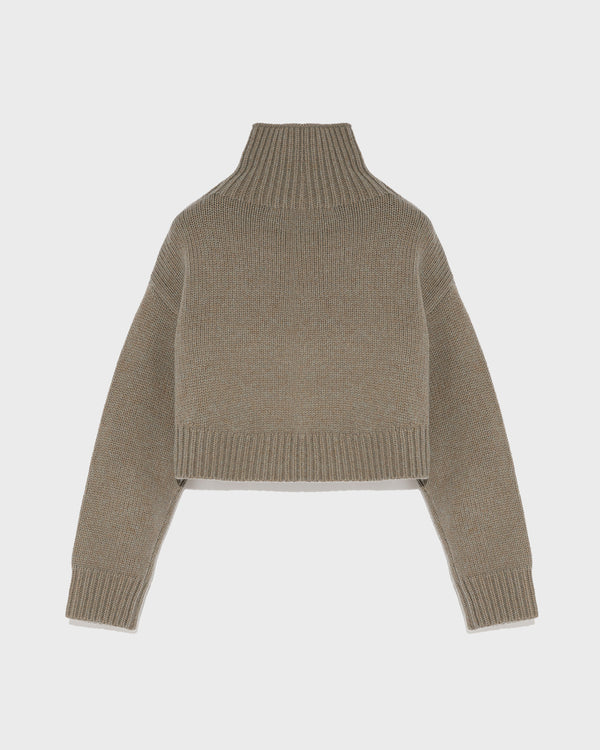 Cropped knit jumper