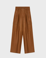 Pantalon cargo en cuir d’agneau