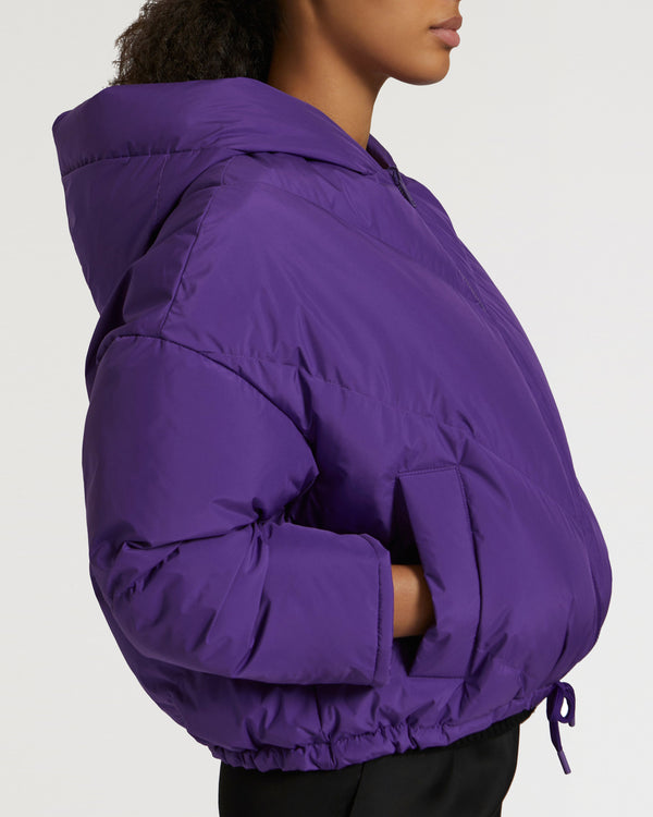 Doudoune oversize réversible en tissu technique imperméable-Yves Salomon - Soldes d'hiver - Winter Sale