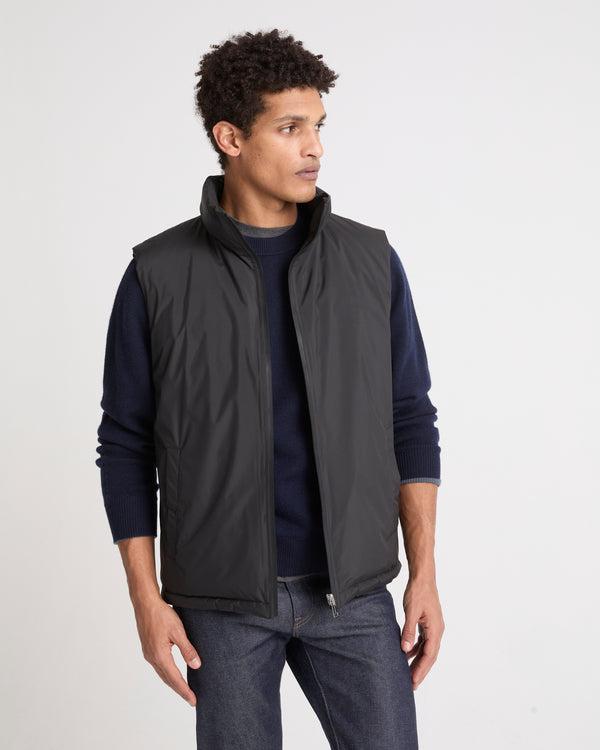 Gilet doudoune réversible en tissu technique imperméable