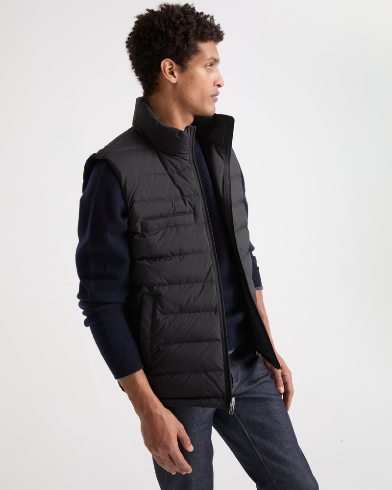 Gilet doudoune réversible en tissu technique imperméable