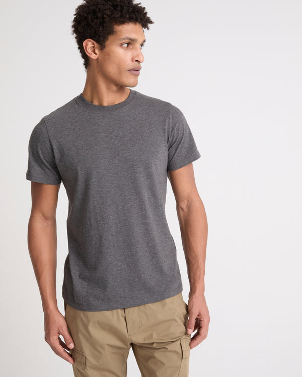 Cotton-yak jersey T-shirt - grey - Yves Salomon