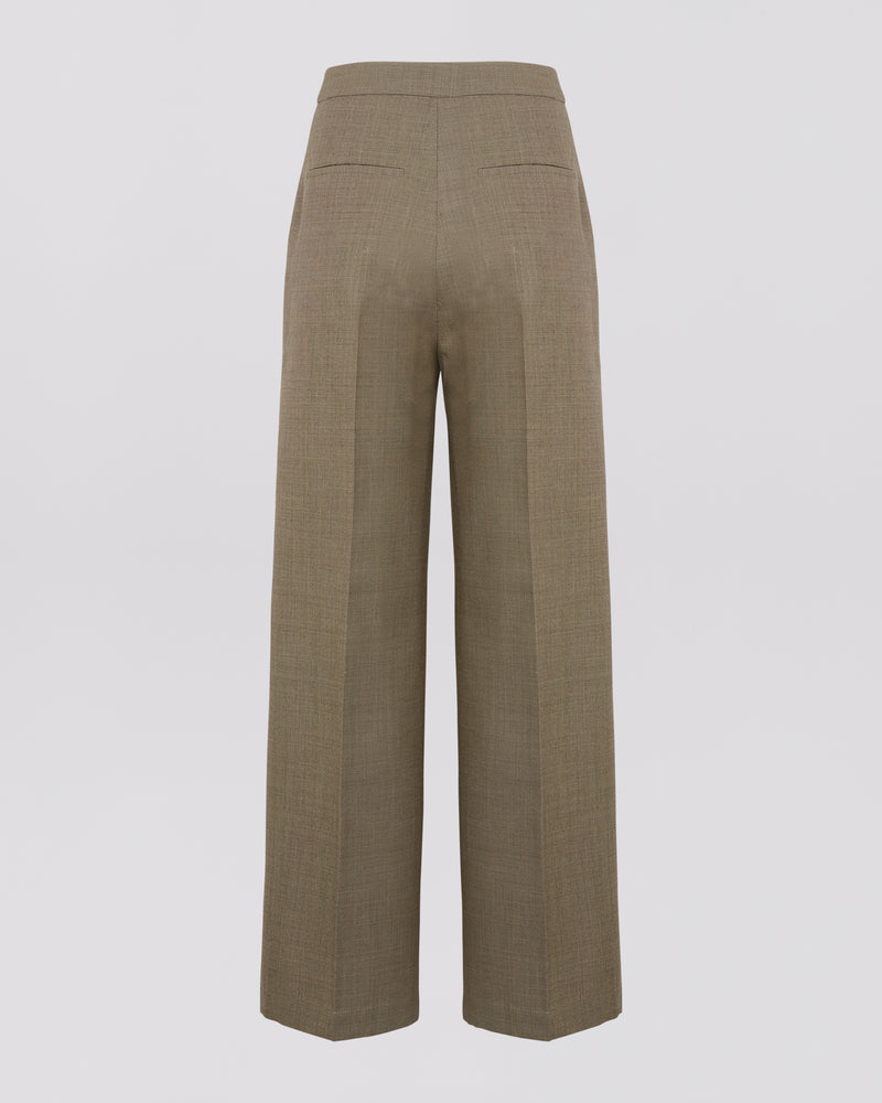 Pantalon tailleur en laine froide