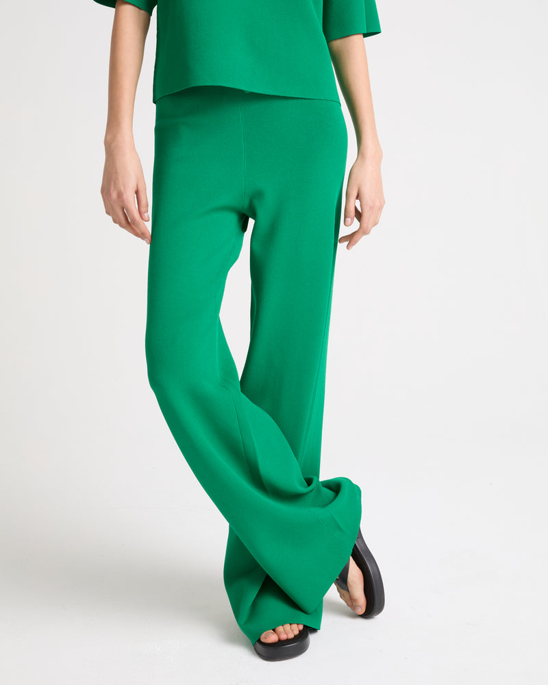 Pantalon large en maille