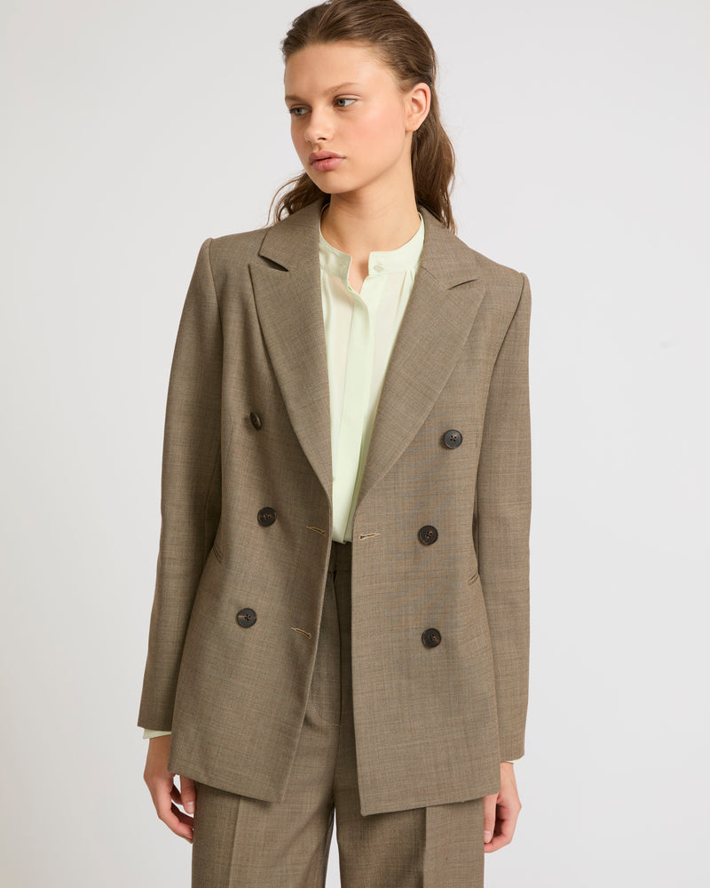 Veste tailleur en laine froide