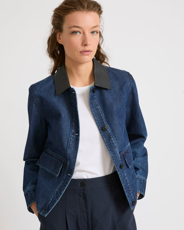 Veste courte en denim