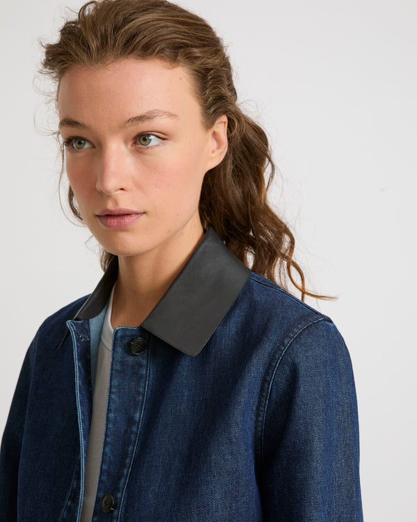 Veste courte en denim