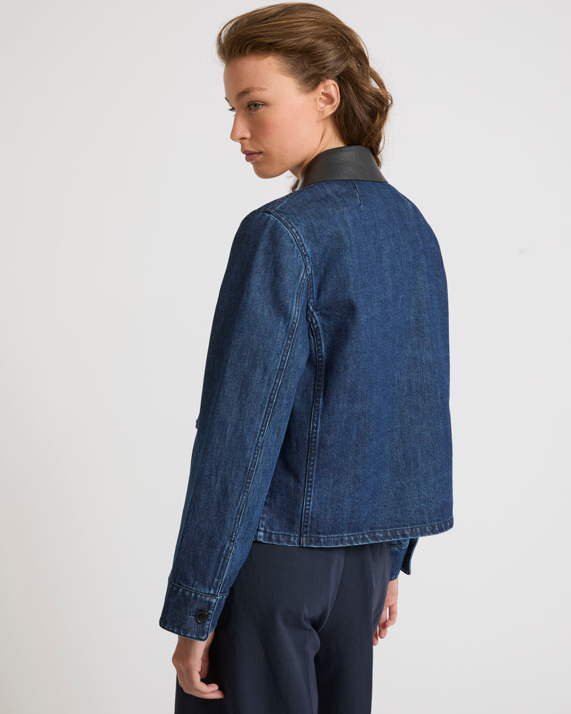 Veste courte en denim