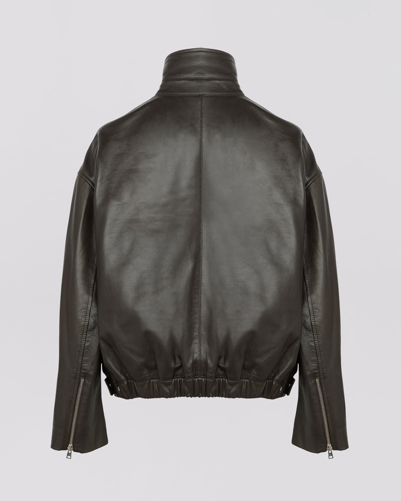 Blouson en cuir d'agneau