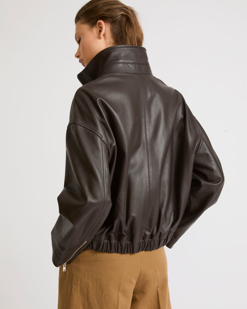 Blouson en cuir d'agneau