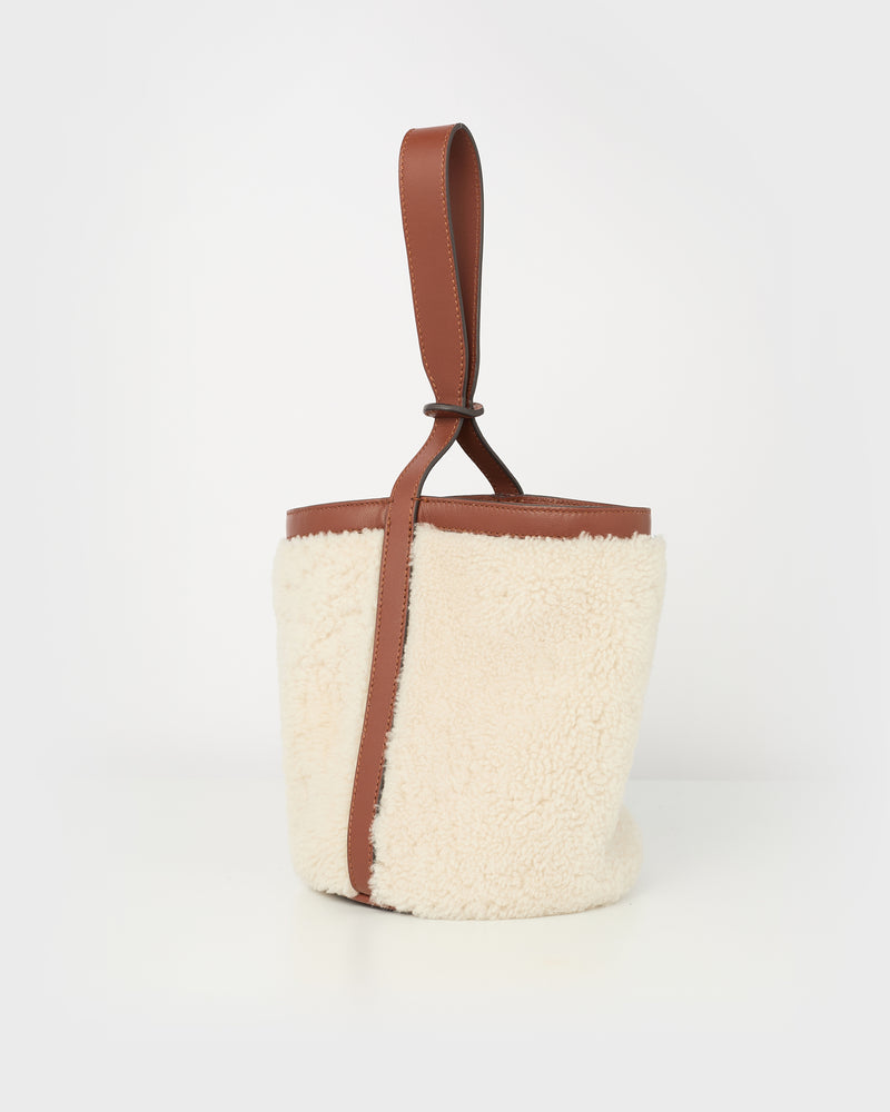 Merino mini bucket bag