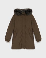 Parka performante garnie de renard