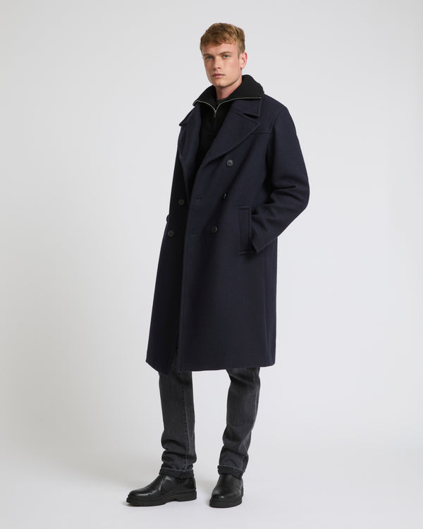 Manteau en tissu lainage-Yves Salomon - Soldes d'hiver - Winter Sale