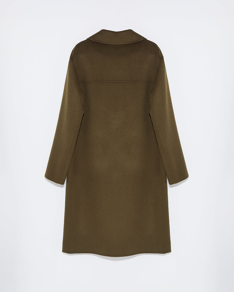 Double-sided wool-cashmere coat