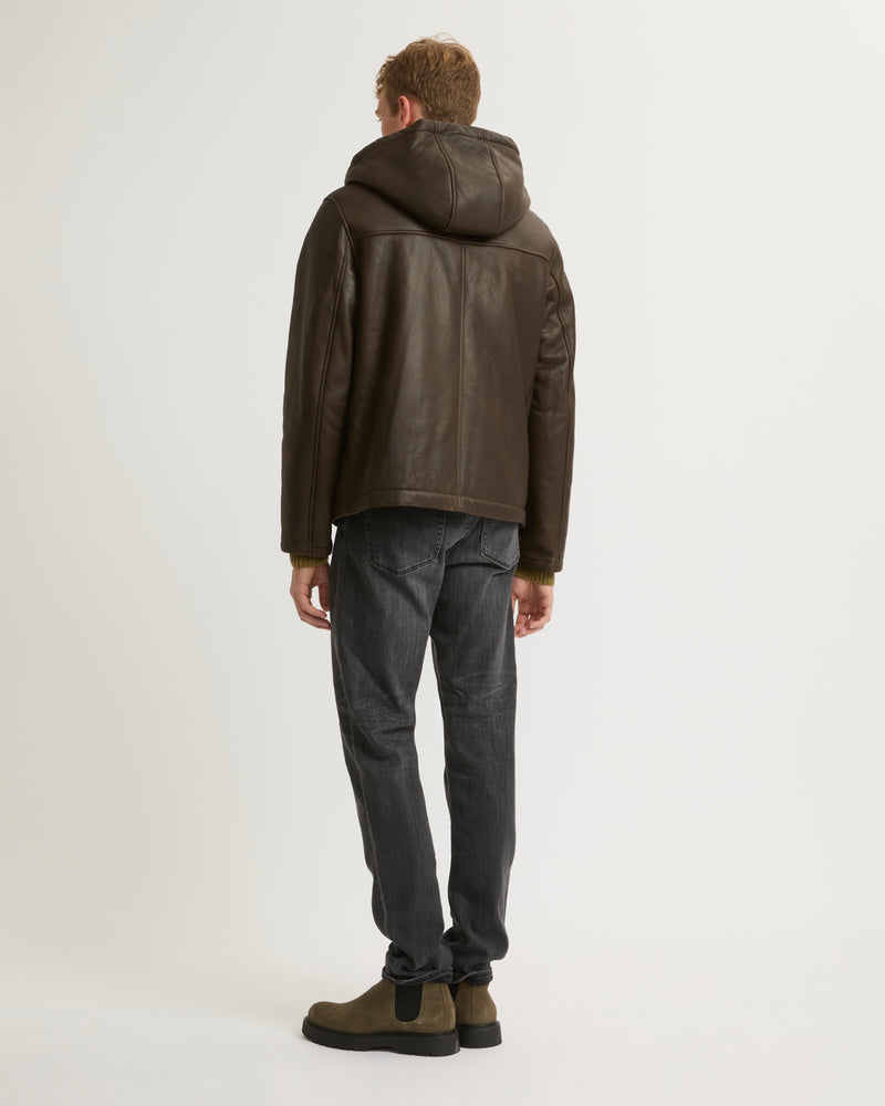 Silky shearling hoodie