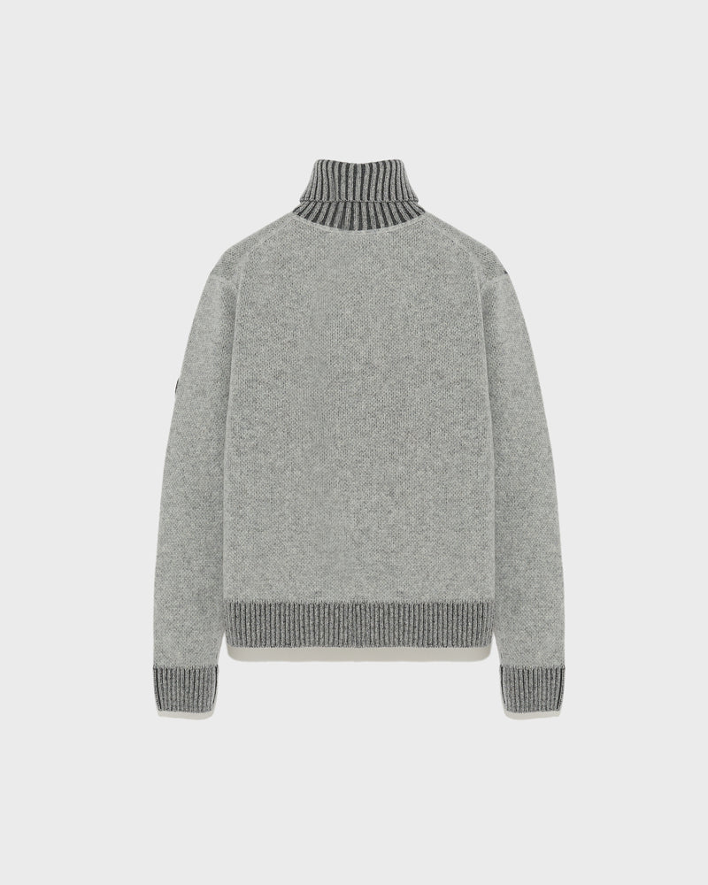 Reversible wool-cashmere knit jacquard jumper - Yves Salomon Mountain - Ski