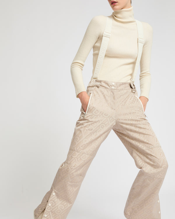 Wide leg skiwear trousers