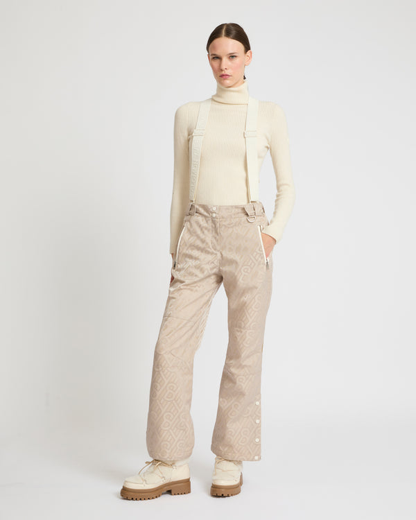 Wide leg skiwear trousers