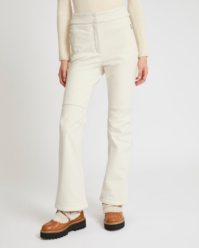 Softshell fabric flared fitted trousers - Yves Salomon Mountain - Ski